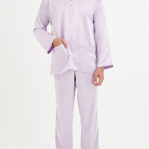 Baju Melayu With Pesak (Classic Fit) 777 - 66 Light Purple