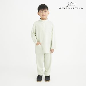 Gene Martino Faleq Baju Melayu Slim Fit Sedondon – Kids 1214
